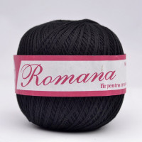 Пряжа Бавовняна Romanofir Romana 1201 чорний