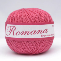 Пряжа Бавовняна Romanofir Romana 1212 насичено рожевий