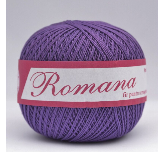 Пряжа Бавовняна Romanofir Romana 1226 фіолет