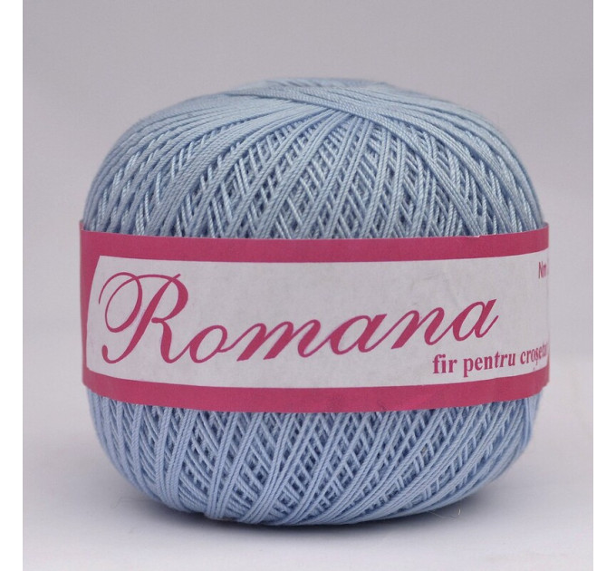 Пряжа Бавовняна Romanofir Romana 1231 блакитний