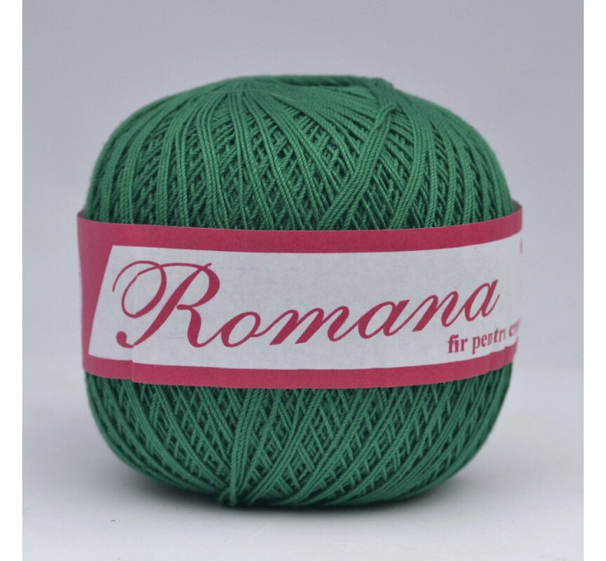 Пряжа Бавовняна Romanofir Romana 1253 зелений