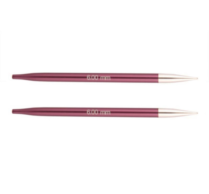 47527 Спиці знімні короткі Zing KnitPro, 6.0 мм