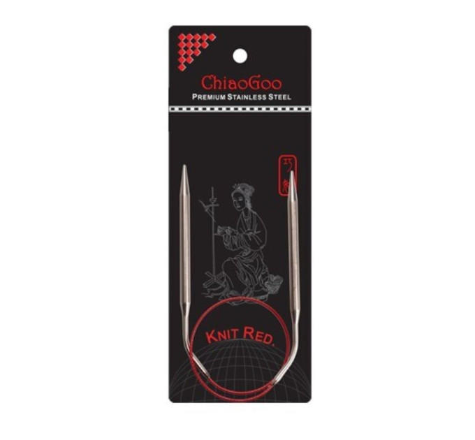 Кругові сталеві спиці Premium SS Red, 40 см (16") 5,5 мм