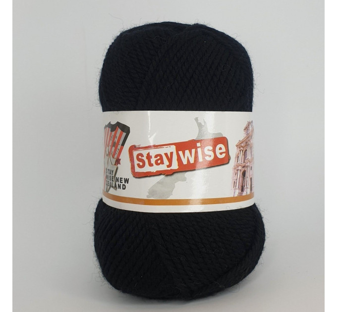 Пряжа Fulcrum Wool Stay Wise |  Стей Вайз 645 чорний
