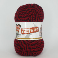 Пряжа Fulcrum Wool Stay Wise |  Стей Вайз 727 червоно-чорний меланж