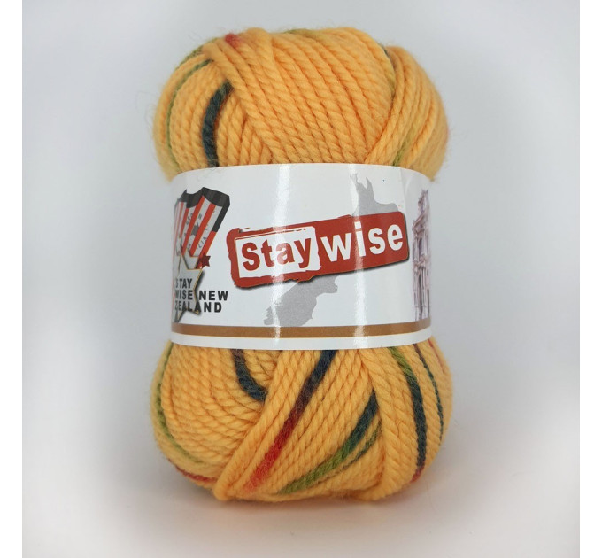 Пряжа Fulcrum Wool Stay Wise |  Стей Вайз 909 жовтий меланж