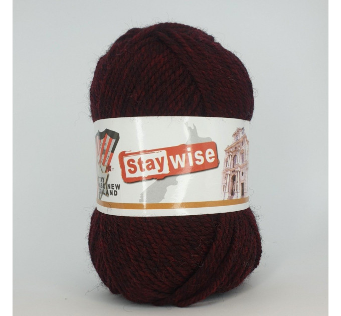 Пряжа Fulcrum Wool Stay Wise |  Стей Вайз 947 бордо мікс