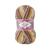 Пряжа шкарпеткова Alize Superwash Comfort Socks 7652 різнобарвний
