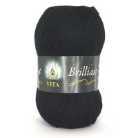 Пряжа Vita Brilliant | Віта Брілліант 4952 чорний