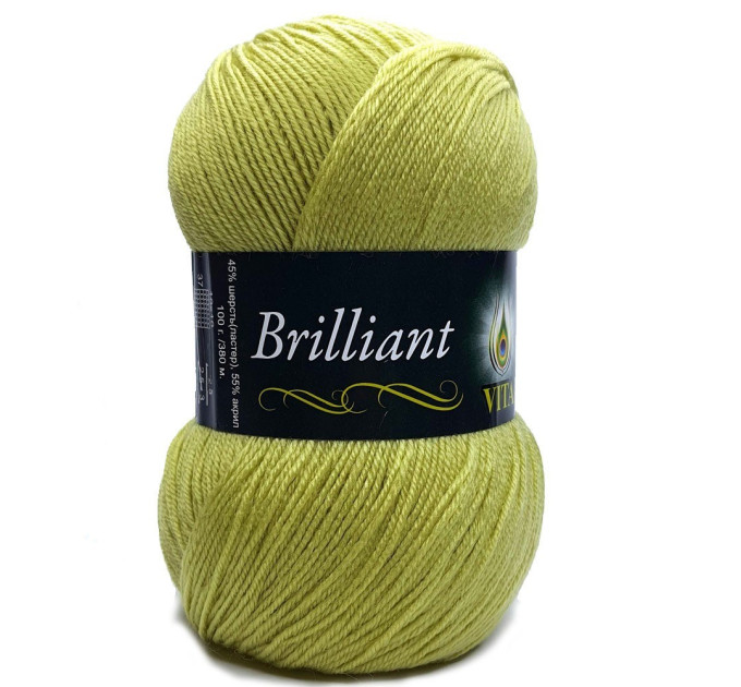 Пряжа Vita Brilliant | Віта Брілліант 4962 салат