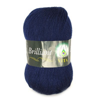 Пряжа Vita Brilliant | Віта Брілліант 4990 темно синій