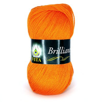 Пряжа Vita Brilliant | Віта Брілліант 4999 оранж