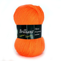 Пряжа Vita Brilliant | Віта Брілліант 5104 оранж неон