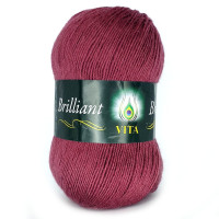 Пряжа Vita Brilliant | Віта Брілліант 5114 брусниці