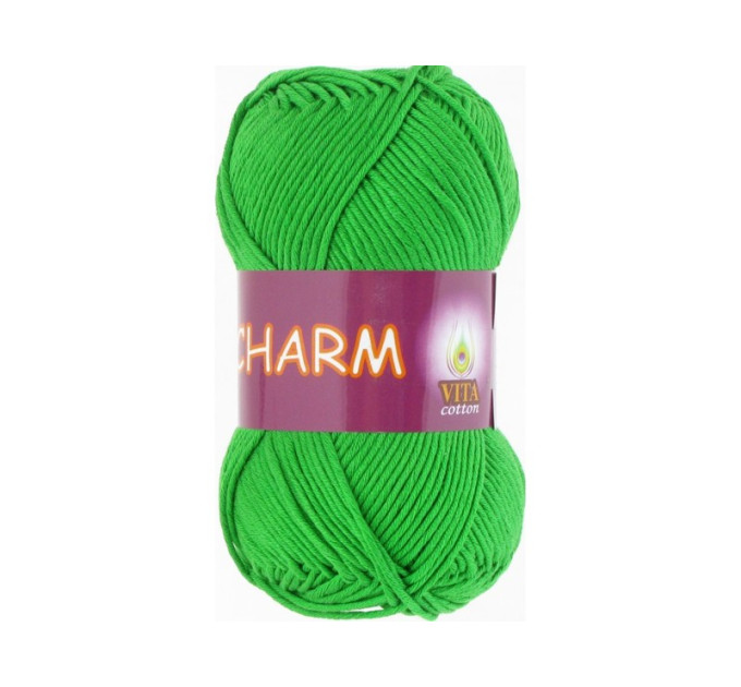 Пряжа Vita Cotton Charm (Віта Коттон Шарм) 4194 молода зелень