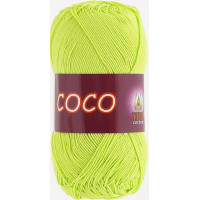 Пряжа Vita Cotton Coco (Віта Коттон Коко) 4309 салатовий