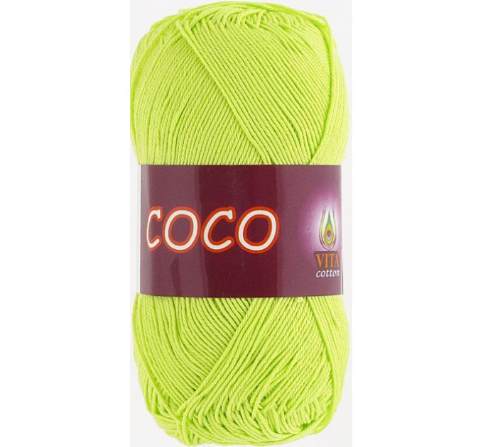 Пряжа Vita Cotton Coco (Віта Коттон Коко) 4309 салатовий