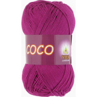 Пряжа Vita Cotton Coco (Віта Коттон Коко) 4318 фуксія