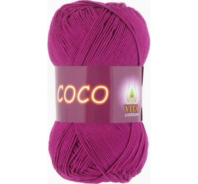 Пряжа Vita Cotton Coco (Віта Коттон Коко) 4318 фуксія