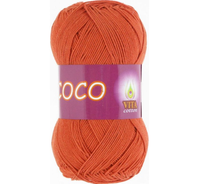 Пряжа Vita Cotton Coco (Віта Коттон Коко) 4321 терракот