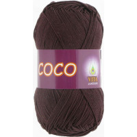 Пряжа Vita Cotton Coco (Віта Коттон Коко) 4322 шоколад