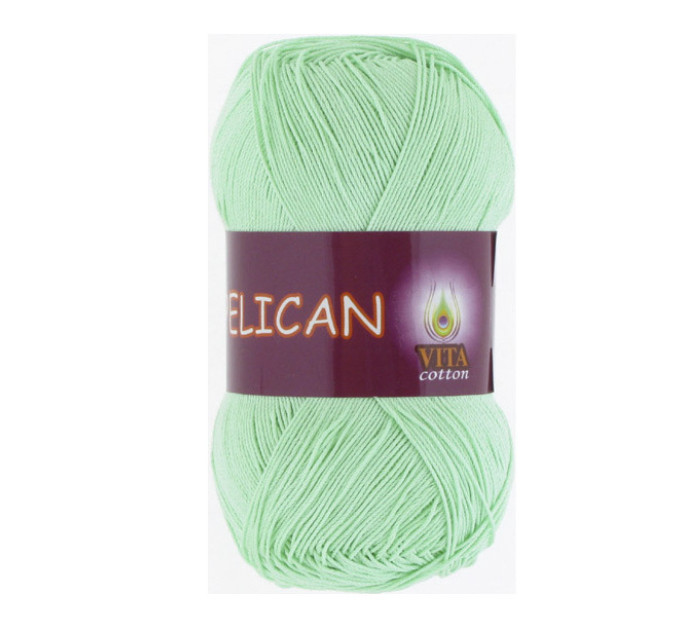 Пряжа Vita Cotton Pelican (Віта Коттон Пелікан) 3964 м'ята 