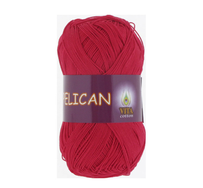 Пряжа Vita Cotton Pelican (Віта Коттон Пелікан) 3966 червоний