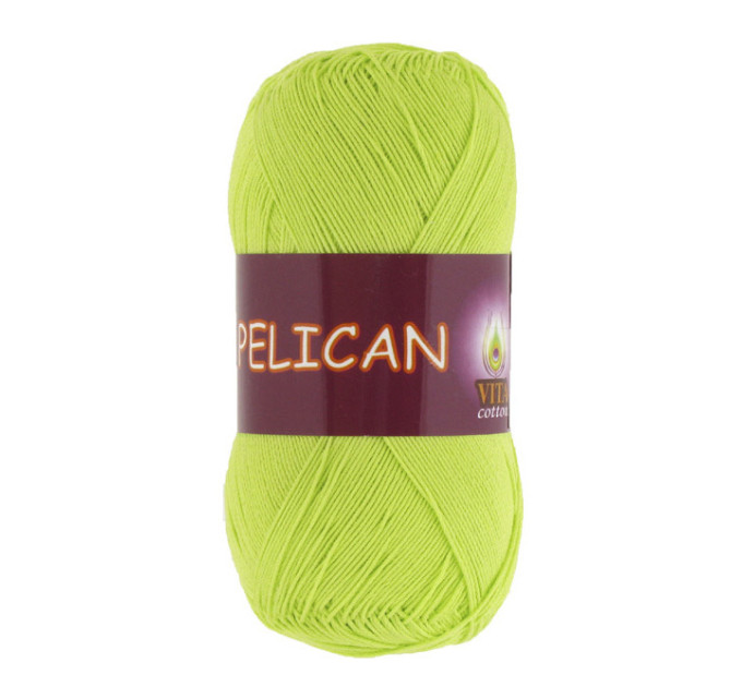 Пряжа Vita Cotton Pelican (Віта Коттон Пелікан) 3996 салатовий