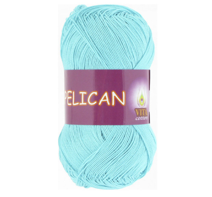 Пряжа Vita Cotton Pelican (Віта Коттон Пелікан) 3999 світла бірюза