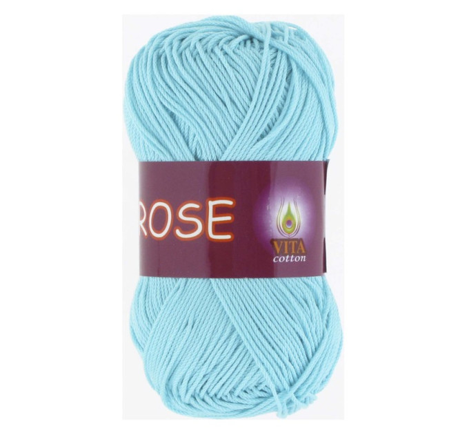 Пряжа Vita Cotton Rose (Віта Коттон Роза) 3909 блакитний