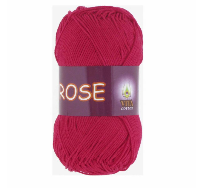 Пряжа Vita Cotton Rose (Віта Коттон Роза) 3917 червоний