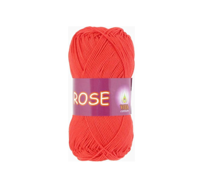 Пряжа Vita Cotton Rose (Віта Коттон Роза) 4252 вогняний