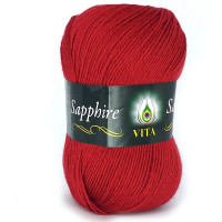 Пряжа Vita Sapphire | Віта Сапфір 1513 червоний