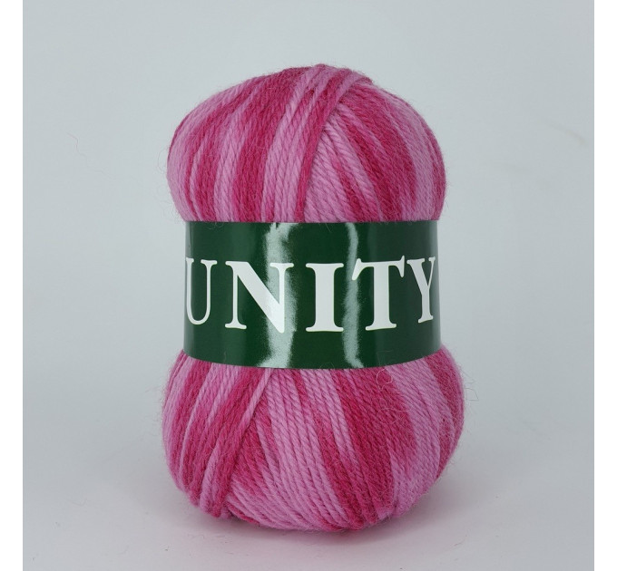 Пряжа Vita Unity | Віта Юніті 2074 рожевий меланж