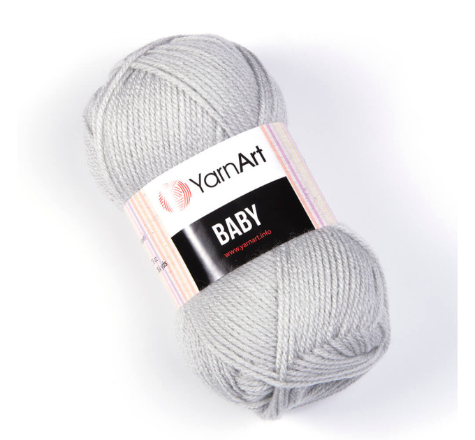Пряжа YarnArt Baby | ЯрнАрт Бебі 855 срібло