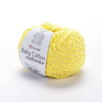 Пряжа YarnArt Baby Cotton Multicolor | ЯрнАрт Бебі Коттон Мультиколор 5204 Пряжа YarnArt Baby Cotton Multicolor | ЯрнАрт Бебі Коттон Мультиколор 5204
