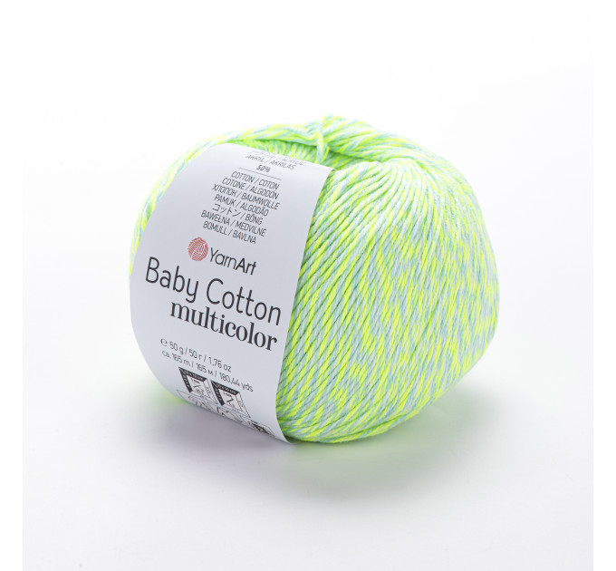 Пряжа YarnArt Baby Cotton Multicolor | ЯрнАрт Бебі Коттон Мультиколор 5206