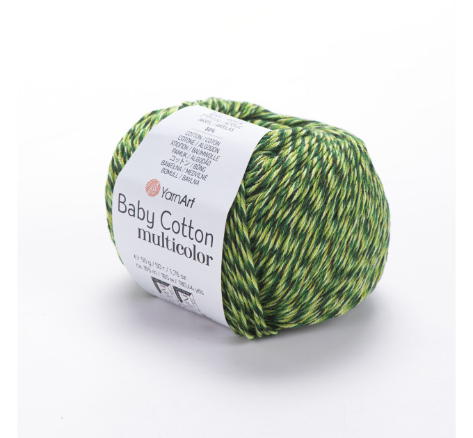 Пряжа YarnArt Baby Cotton Multicolor | ЯрнАрт Бебі Коттон Мультиколор 5207