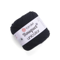 Пряжа YarnArt Bouquet Unicolor | ЯрнАрт Букет Уніколор 3202 чорний