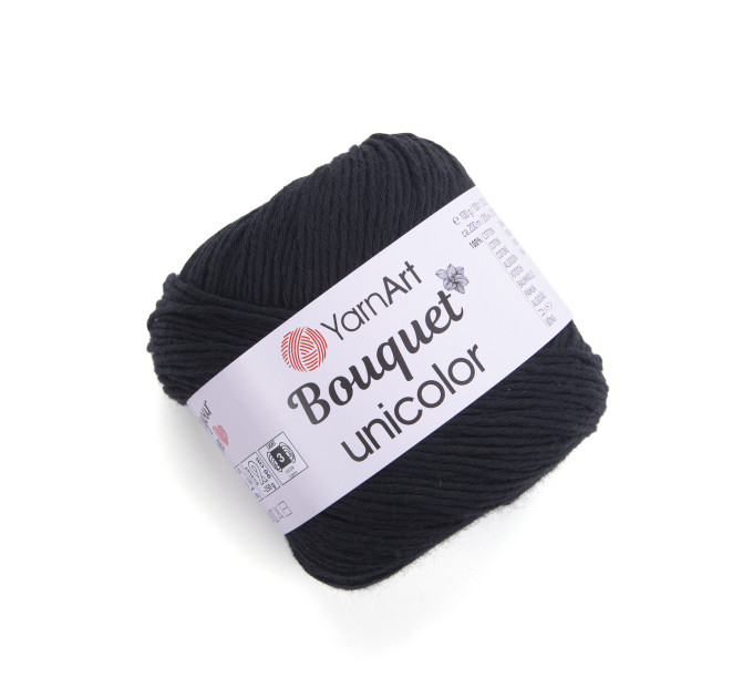 Пряжа YarnArt Bouquet Unicolor | ЯрнАрт Букет Уніколор 3202 чорний