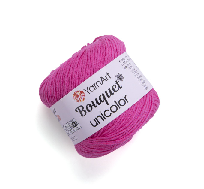 Пряжа YarnArt Bouquet Unicolor | ЯрнАрт Букет Уніколор 3216 яскраво-рожевий