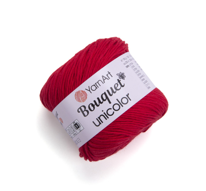 Пряжа YarnArt Bouquet Unicolor | ЯрнАрт Букет Уніколор 3217 червоний