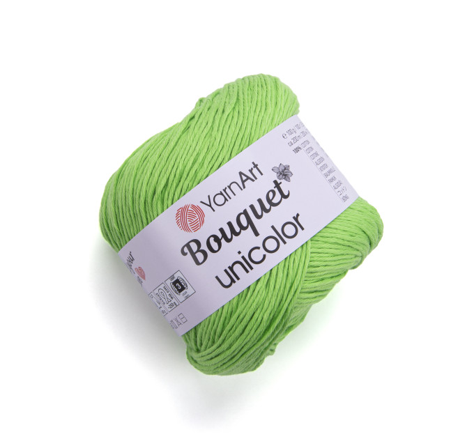 Пряжа YarnArt Bouquet Unicolor | ЯрнАрт Букет Уніколор 3219 салатовий