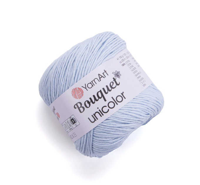 Пряжа YarnArt Bouquet Unicolor | ЯрнАрт Букет Уніколор 3225 блідо-блакитний