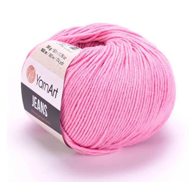 Пряжа YarnArt Jeans ЯрнАрт Джинс 36 рожевий