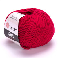 Пряжа YarnArt Jeans (ЯрнАрт Джинс) 51 вишневий