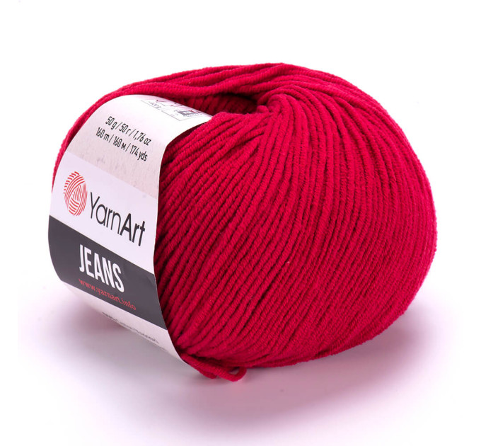 Пряжа YarnArt Jeans ЯрнАрт Джинс 51 вишневий
