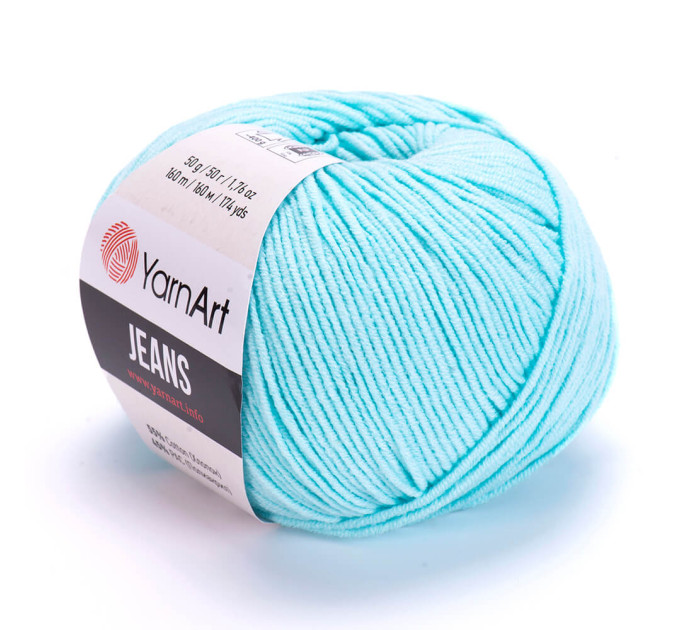 Пряжа YarnArt Jeans (ЯрнАрт Джинс) 76 блакитна бірюза