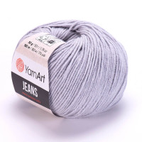 Пряжа YarnArt Jeans (ЯрнАрт Джинс) 80 світло-сірий