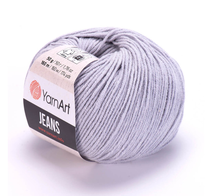 Пряжа YarnArt Jeans (ЯрнАрт Джинс) 80 світло-сірий